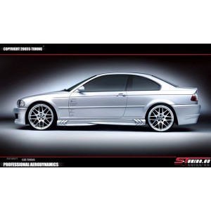 BMW E46 Coupe (98-06) kryty prahů S-POWER