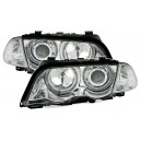 Přední čirá světla BMW E46 Lim. 98-01 LED, chrom