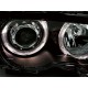 Přední čirá světla BMW E46 Lim. 98-01 LED, chrom