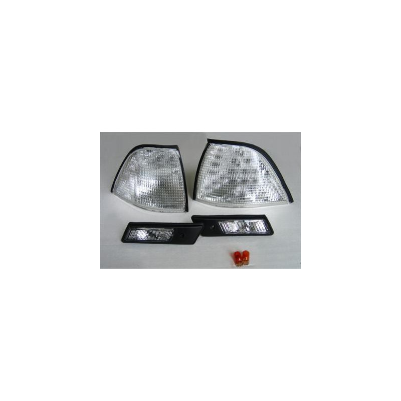 Set blikačů BMW E36 Coupé+Cabrio 90-96 – stříbrné