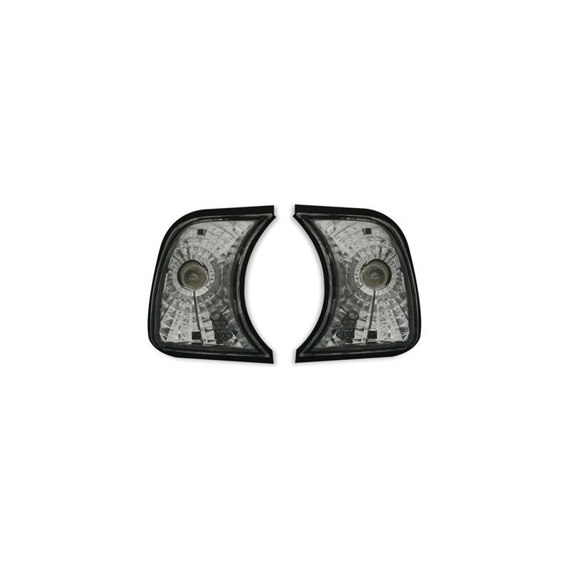 Přední čiré blikače BMW E34 88-95 – chrom