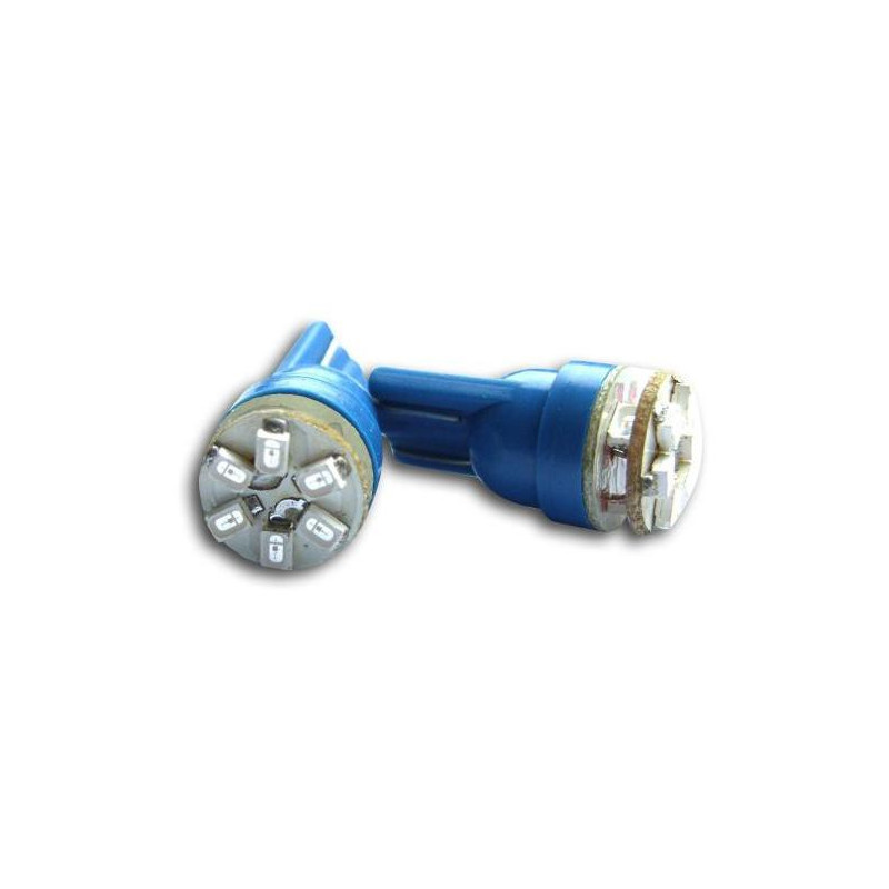 LED žárovky SMD T10 12V - modré