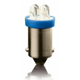 LED žárovka BA9S 12V 4W 4LED – modrá