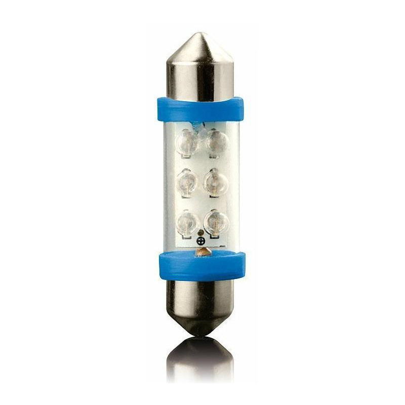 LED sufitka SV8,5 39mm 12V 6LED – modrá