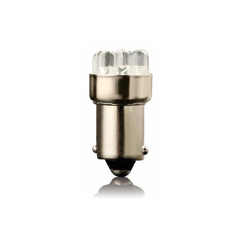 LED žárovka G18 BA15S 12V 5W 8LED – žlutá