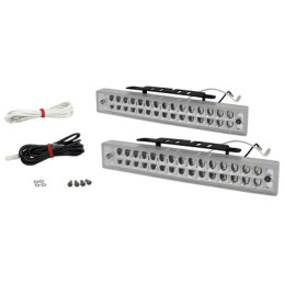 Světla pro denní svícení 2x30 LED – chrom
