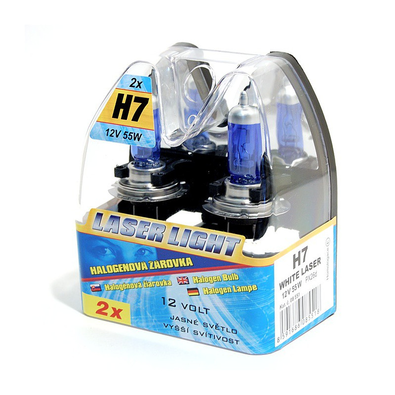 Žárovka H7 12V 55W WHITE LASER 2ks