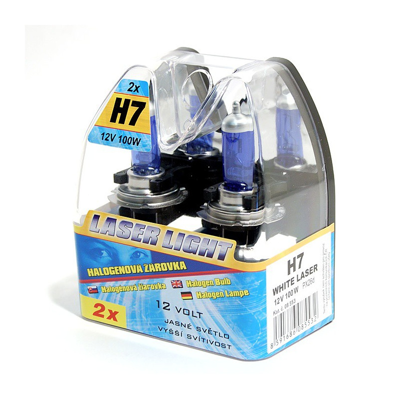 Žárovka H7 12V 100W WHITE LASER 2ks