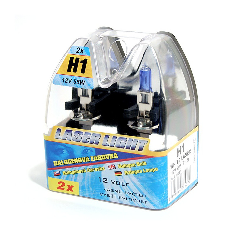 Žárovka H1 12V 55W WHITE LASER 2ks