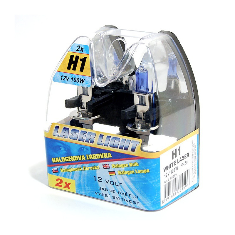 Žárovka H1 12V 100W WHITE LASER 2ks