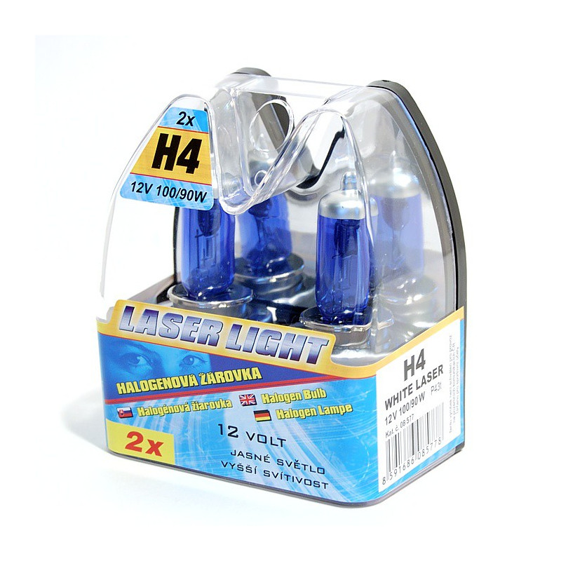Žárovka H4 12V 100/90W WHITE LASER 2ks