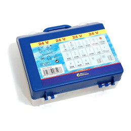 Žárovky 24V servisní box MEGA H1+H7+pojistky