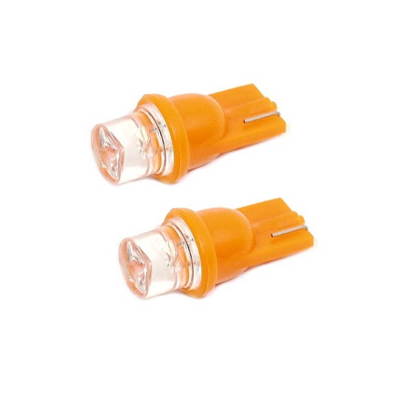 Žárovka 1LED 12V  T10  oranžová  2ks