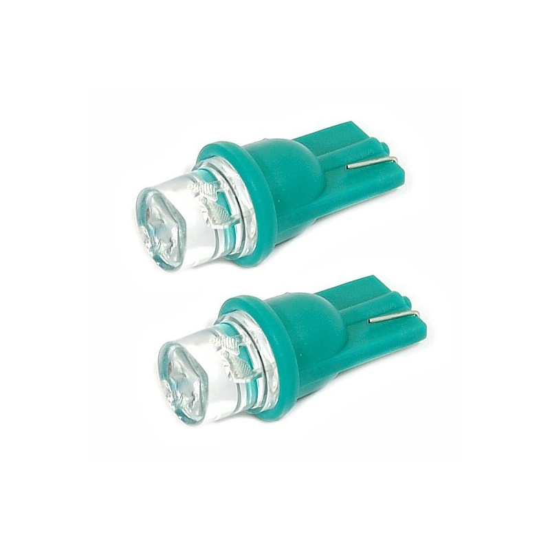 Žárovka 1LED 12V  T10  zelená  2ks