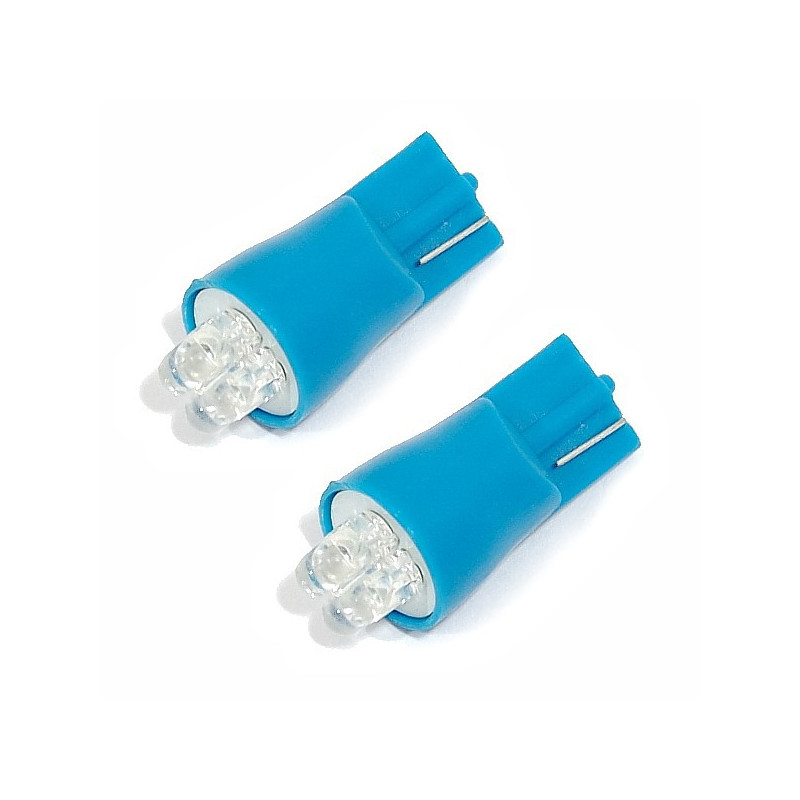 Žárovka 4LED 12V  T10  modrá  2ks