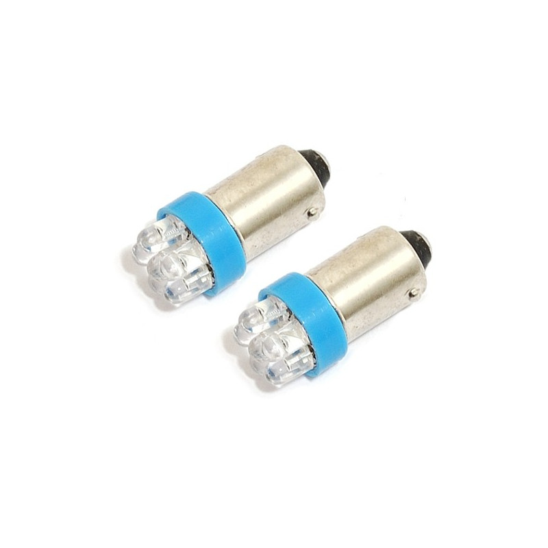 Žárovka 6LED 12V  Ba9s  modrá  2ks