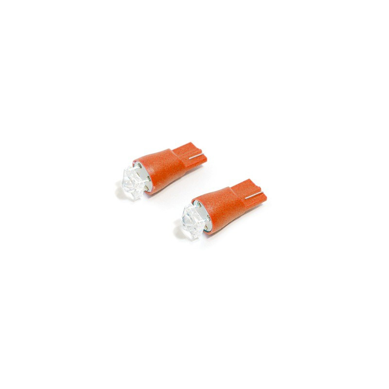 Žárovka 1SUPER LED 12V  T10  červená 2ks