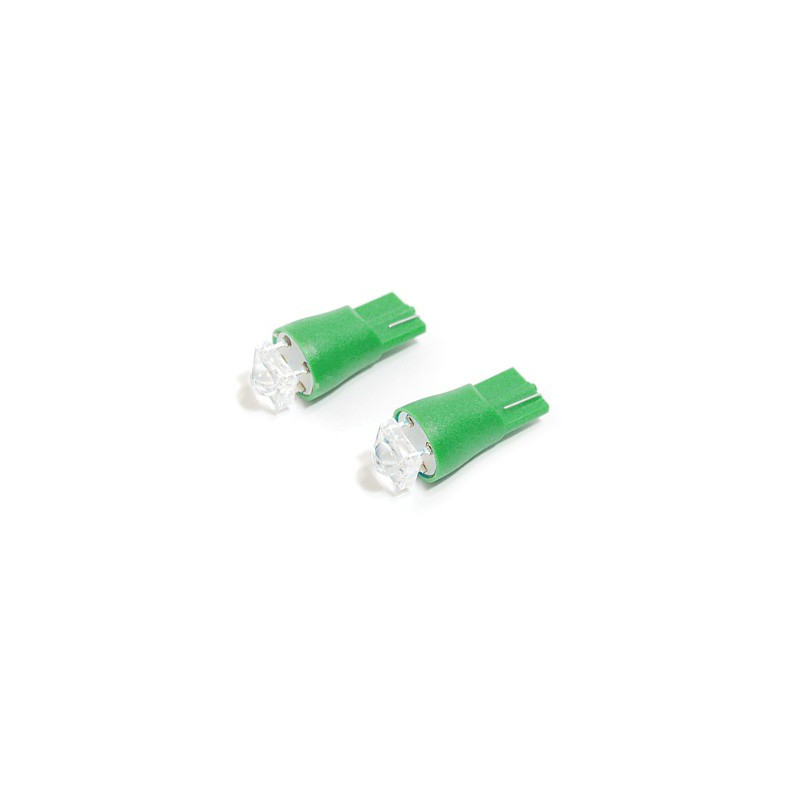 Žárovka 1SUPER LED 12V  T10  zelená 2ks