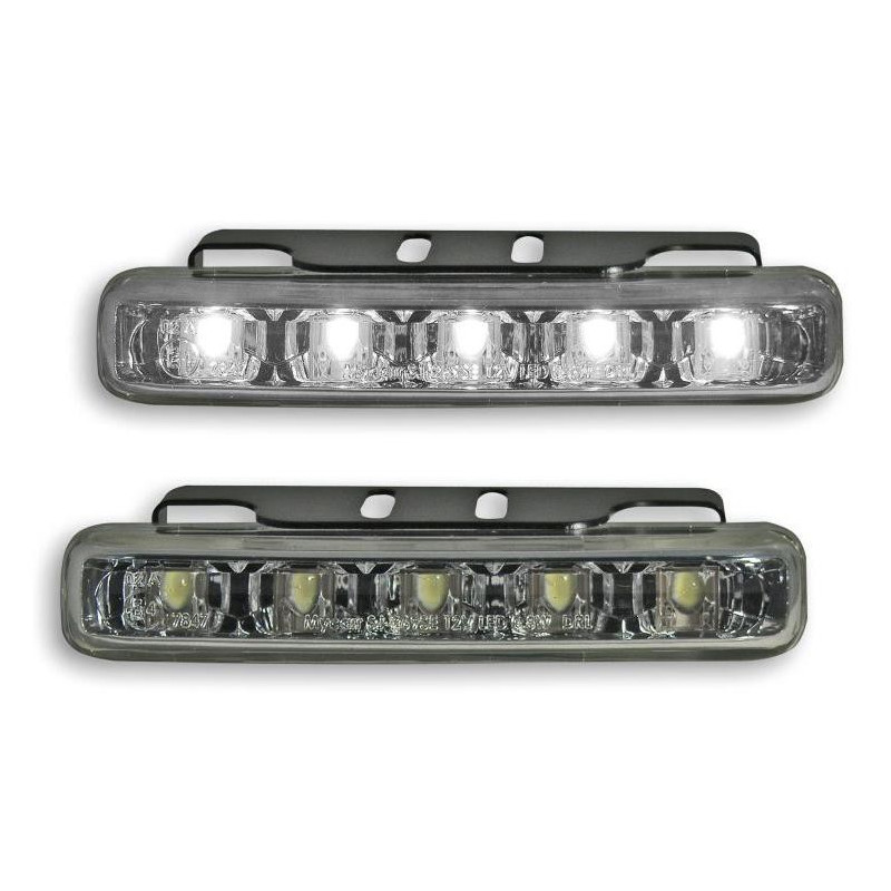 Světla pro denní svícení 2x5LED – chrom