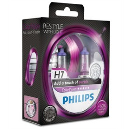 Autožárovky Philips H7 Color Vision růžové 12V 55W