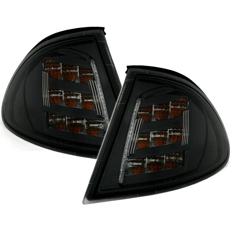 LED přední blikače BMW E46 Lim.+Touring 98-01 černá