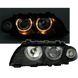 Přední čirá světla BMW E46 Lim. 98-01 – černá