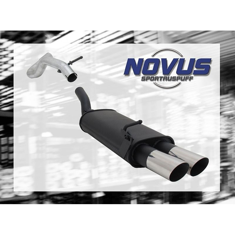 Seat Leon 1M sportovní výfuk NOVUS, koncovka 2x76mm