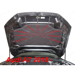 Audi A7 C8 (2018+) potah kapoty CARBON černý