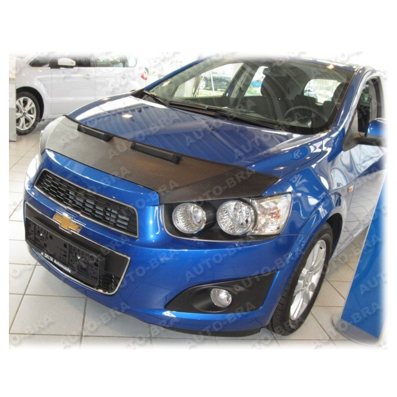 Chevrolet Aveo (2011+) potah kapoty CARBON černý