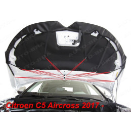 Citroen C5 Aircross (2017+) potah kapoty CARBON černý