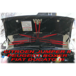 Citroen Jumper II Typ 250 (06-14) potah kapoty CARBON černý