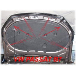 VW Passat 3C B7 (10-14) potah kapoty černý