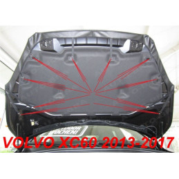 Volvo XC60 (13-16) potah kapoty CARBON černý