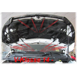 Mercedes Benz Vito Viano V-Klasse W447 (2014+) potah kapoty CARBON černý