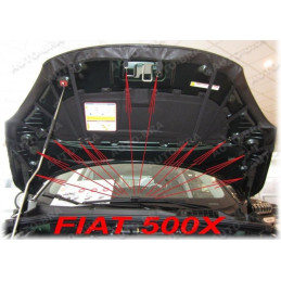 Fiat 500X (2014+) potah kapoty černý