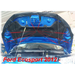 Ford Ecosport (12-16) potah kapoty CARBON černý