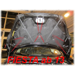 Ford Fiesta (13-17) potah kapoty černý