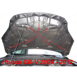 Honda CR-V 3 (09-12) potah kapoty CARBON černý