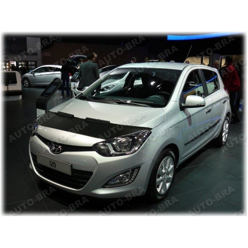 Hyundai i20 PB (08-14) potah kapoty CARBON černý