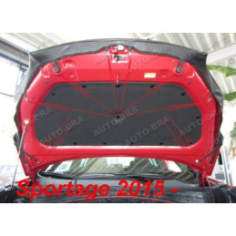 Kia Sportage 4 Typ QL (2015+) potah kapoty CARBON černý