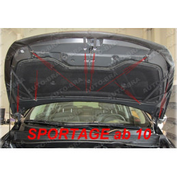 Kia Sportage 3 Typ SL (10-14) potah kapoty CARBON černý
