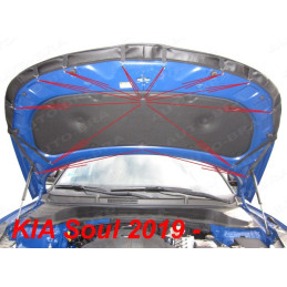 Kia Soul 3 (2019+) potah kapoty CARBON černý