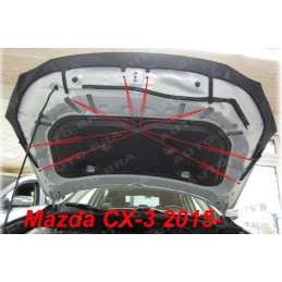 Mazda CX-3 (2015+) potah kapoty černý