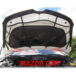 Mazda CX-7 (06-12) potah kapoty CARBON černý