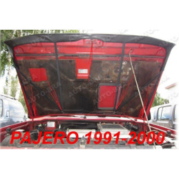Mitsubishi Pajero 2 (90-00) potah kapoty CARBON černý