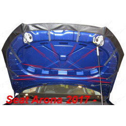 Seat Arona (2017+) potah kapoty CARBON černý