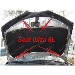 Seat Ibiza 6L (02-08) potah kapoty černý