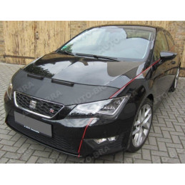 Seat Leon 5F (12-20) potah kapoty CARBON černý