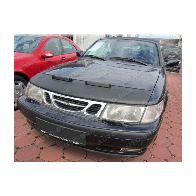 SAAB 9-3 I (98-03) potah kapoty CARBON černý