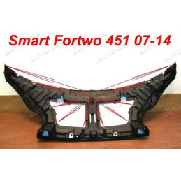 SMART FORTWO W451 (07-14) potah kapoty CARBON černý